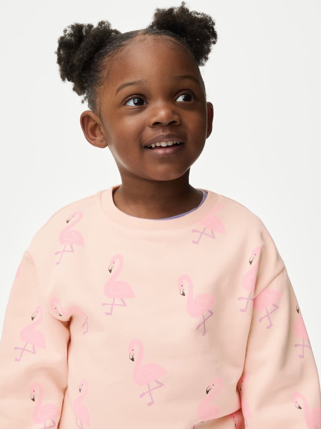 

Marks & Spencer Girls Printed Sweatshirt, Coral