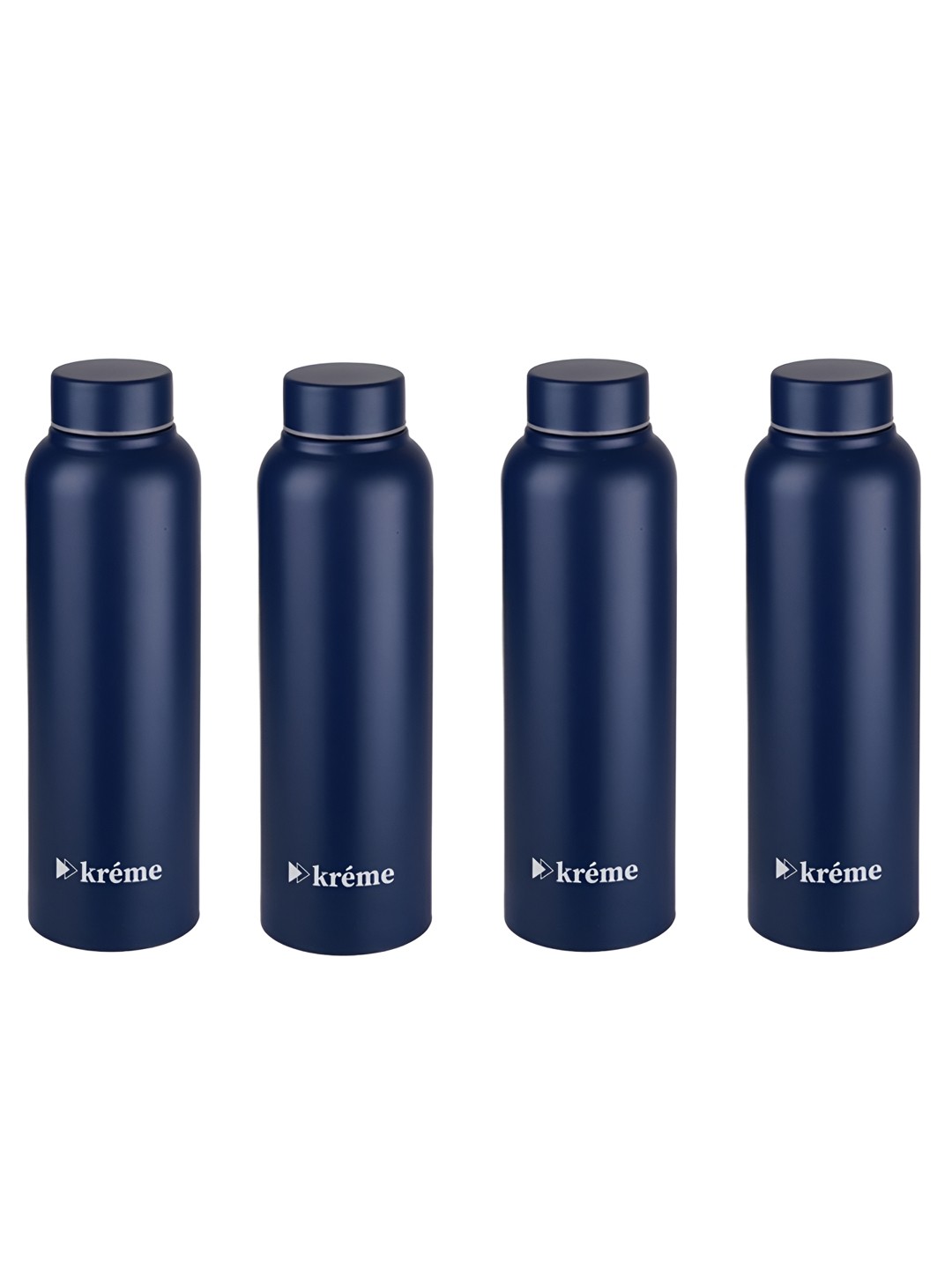 

Kreme Blue Set of 4 Stainless Steel Printed Double Wall Vacuum Water Bottle