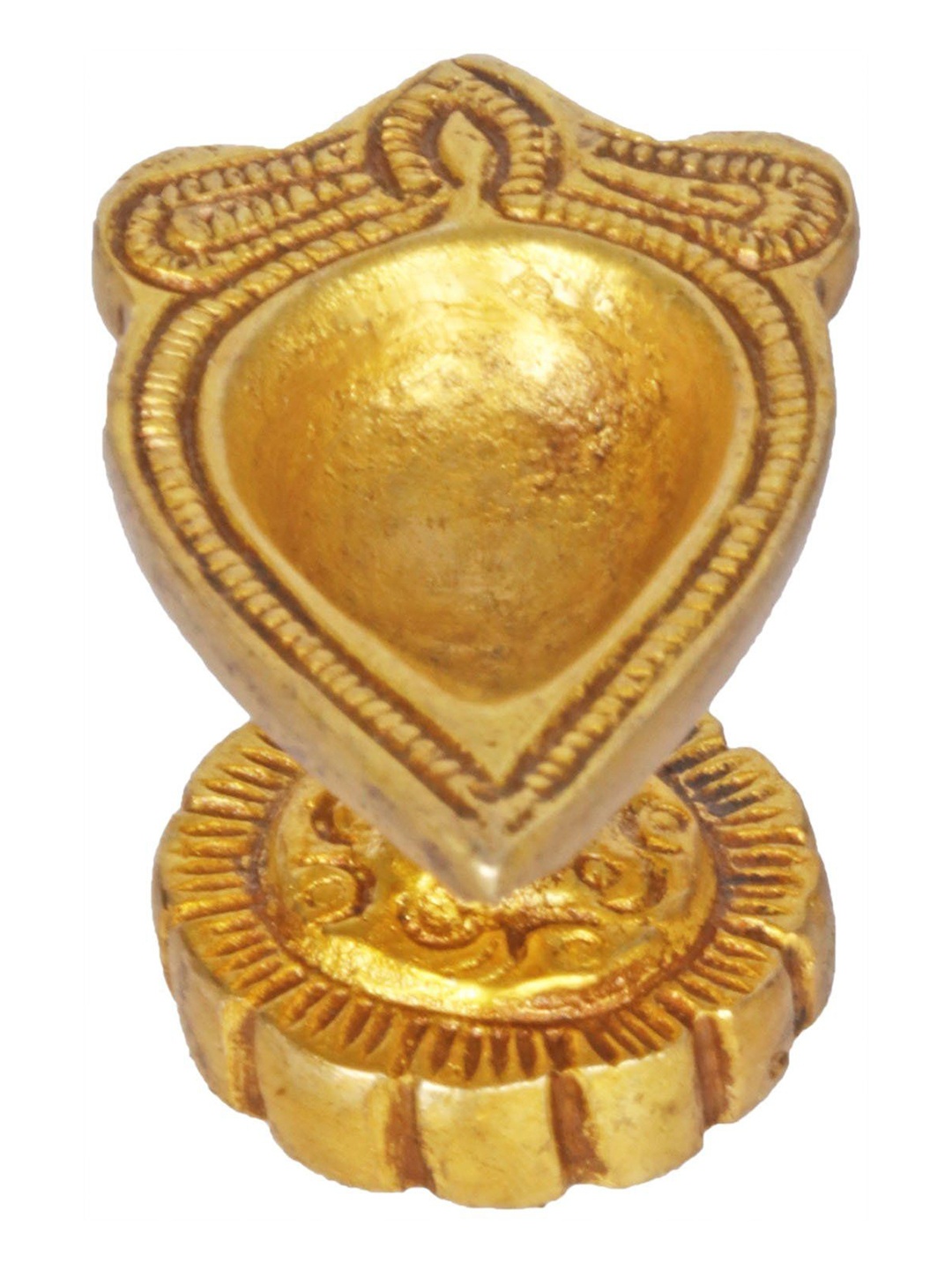 

Exotic India 1" Small Diya in Brass, Yellow