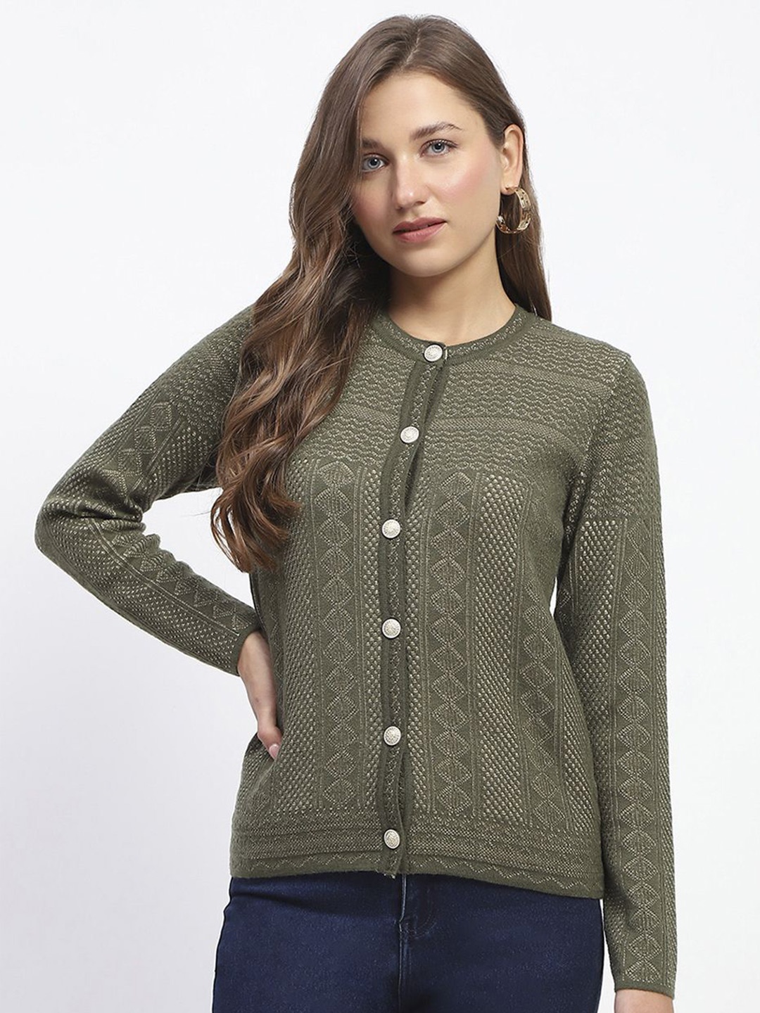 

Madame Women Cardigan, Olive