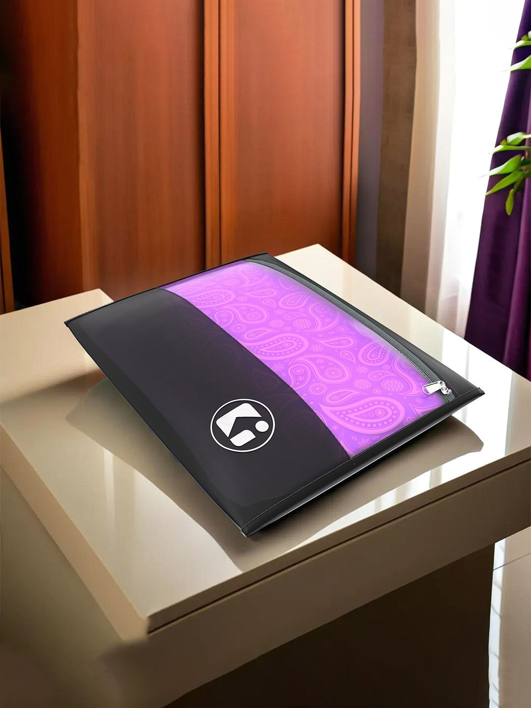 

Kuber Industries Black & Blue 10 Pieces Waterproof Wardrobe Multi-Utility Organisers