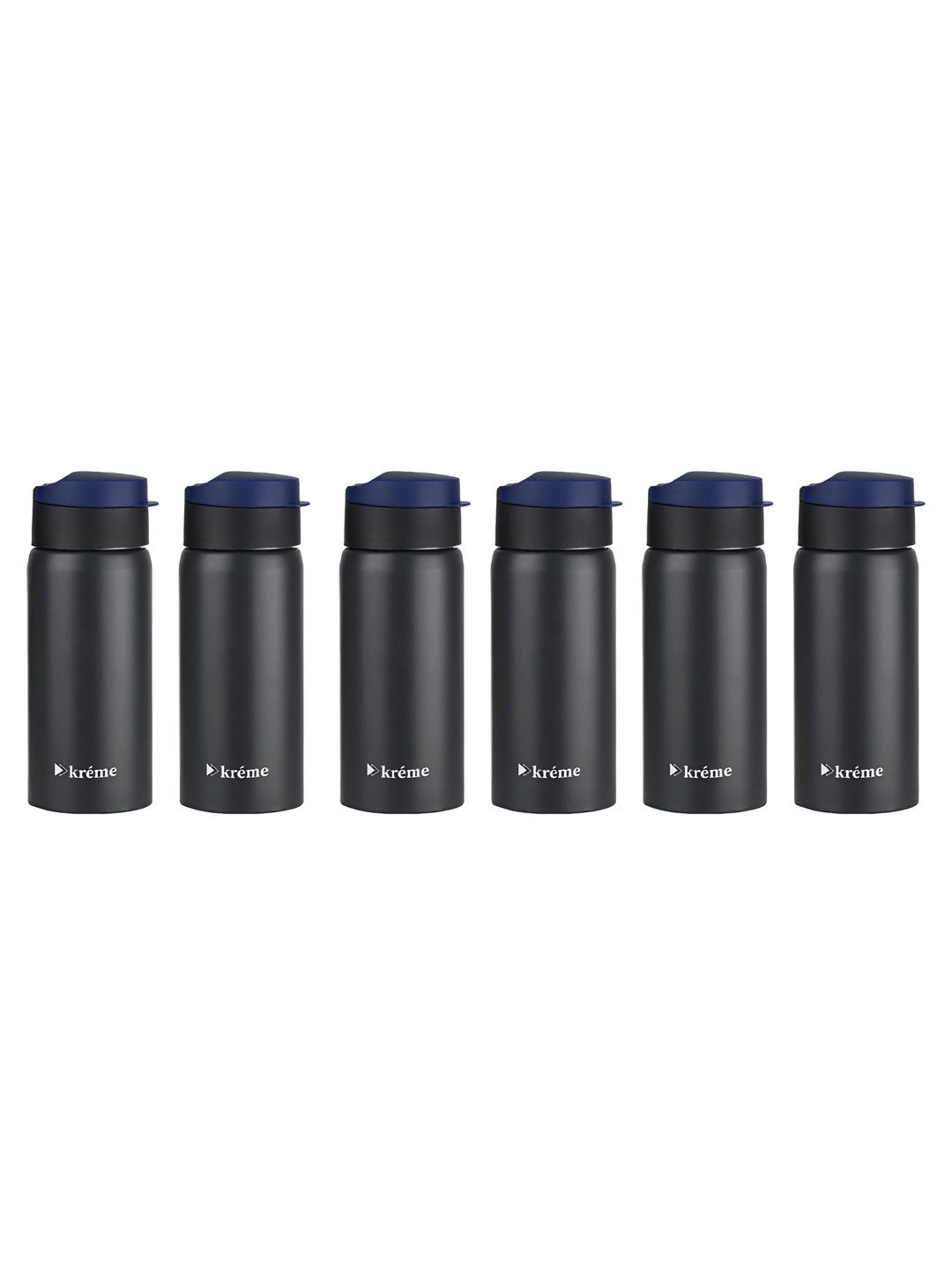 

Kreme BUNNY Black 6 Pieces Stainless Steel Printed Double Wall Vacuum Water Bottle-600ml