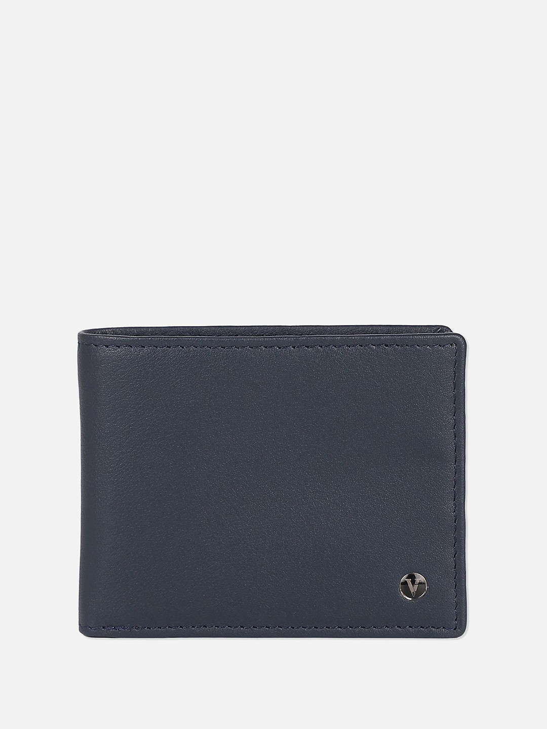 

Van Heusen Men Leather Two Fold Wallet, Navy blue