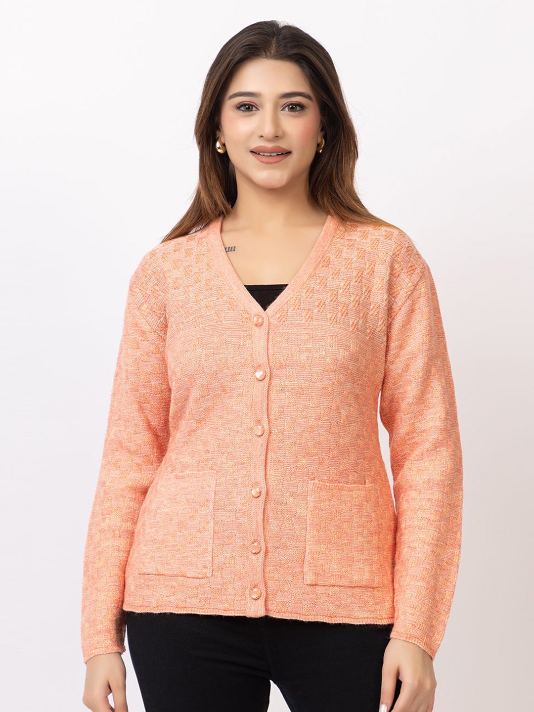 

TWENTY ME Women Woollen Cardigan, Pink