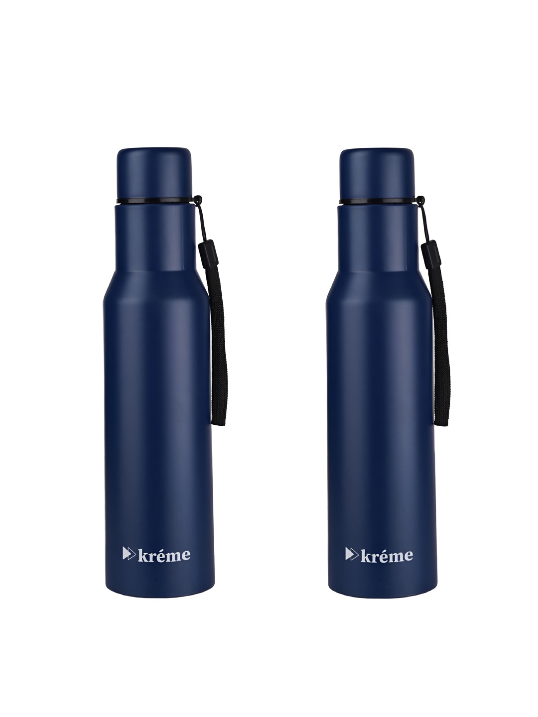 

Kreme Blue Set of 2 Stainless Steel Printed Double Wall Vacuum Water Bottle