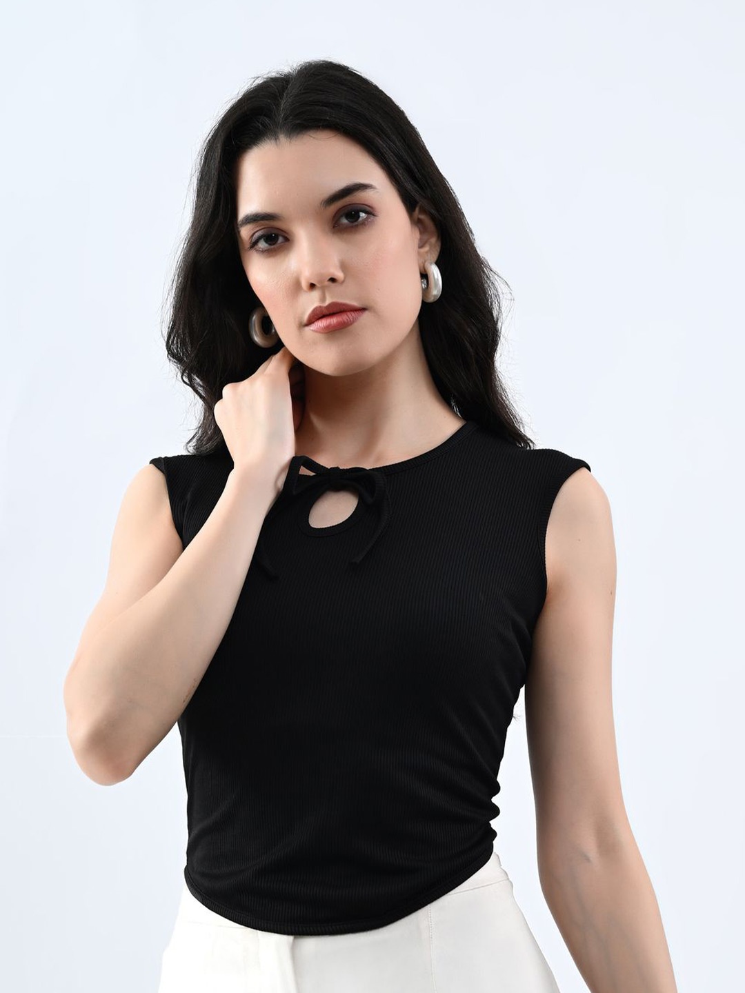 

CLAFOUTIS Crop Top, Black