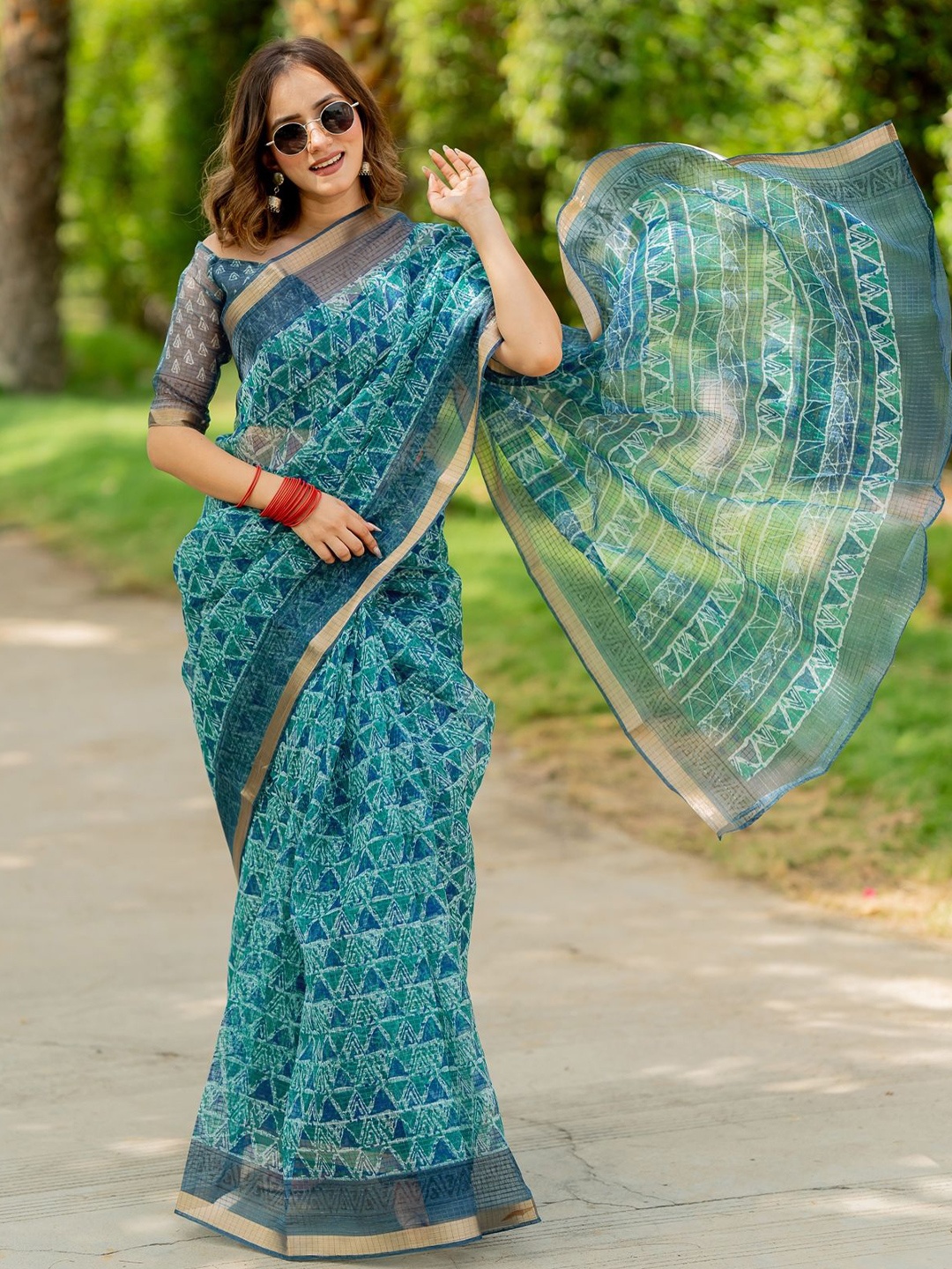 

KALINI Saree, Green