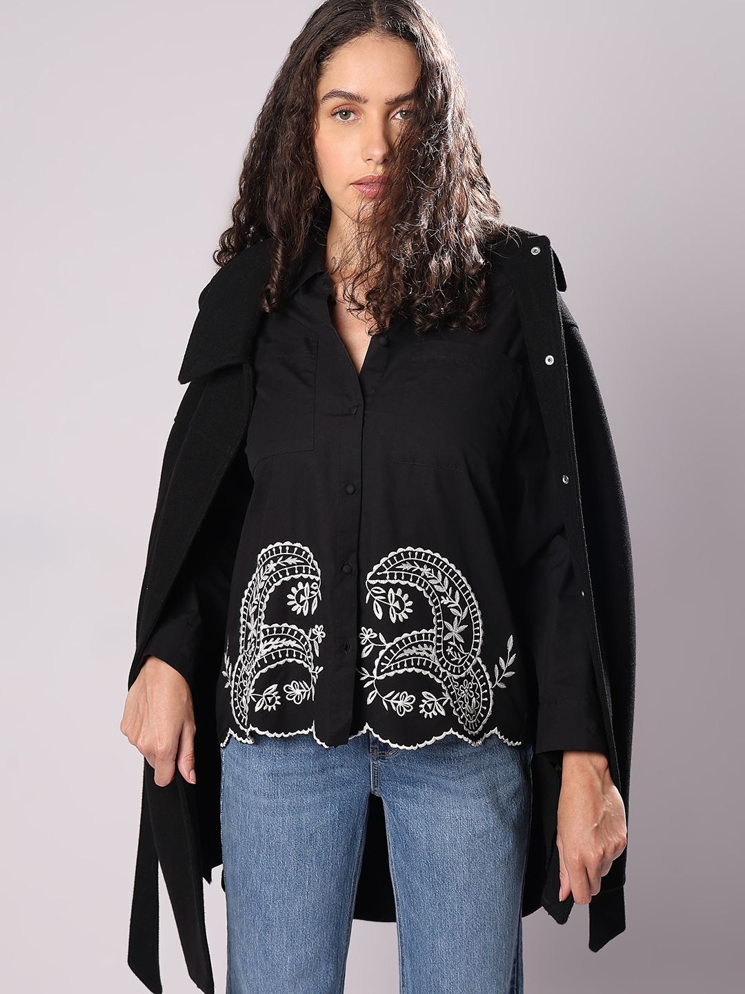 

Vero Moda Women Opaque Casual Shirt, Black