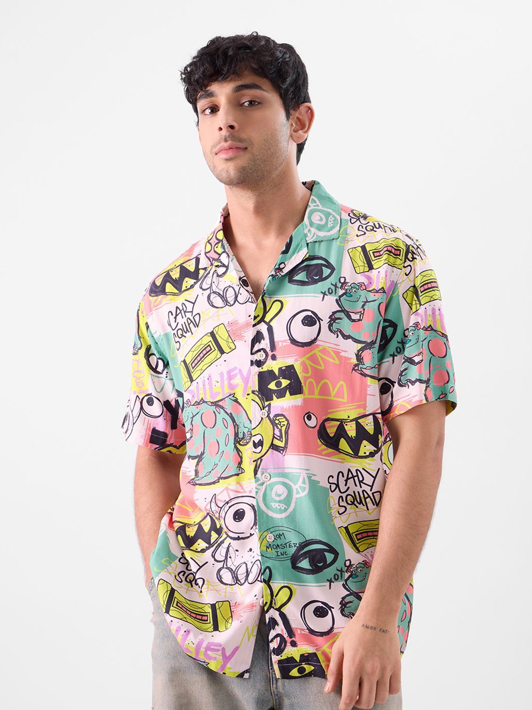 

The Souled Store Men Opaque Printed Casual Shirt, Multi