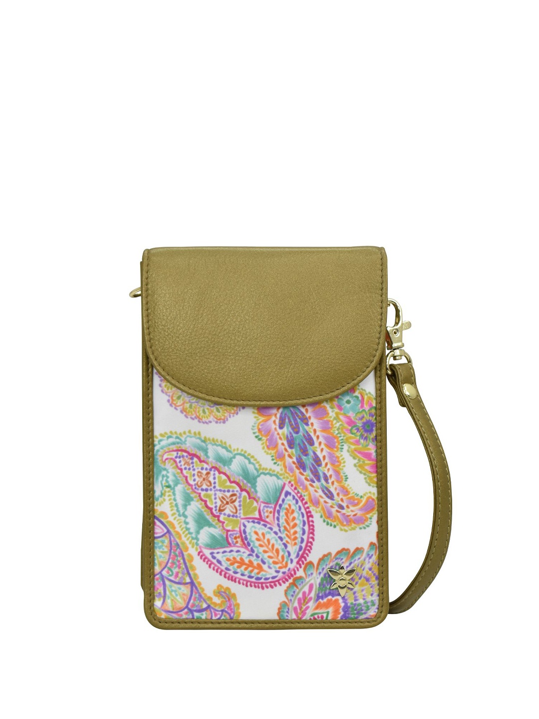 

Anuschka Women Ethnic Motifs Printed Zip Around Wallet, White