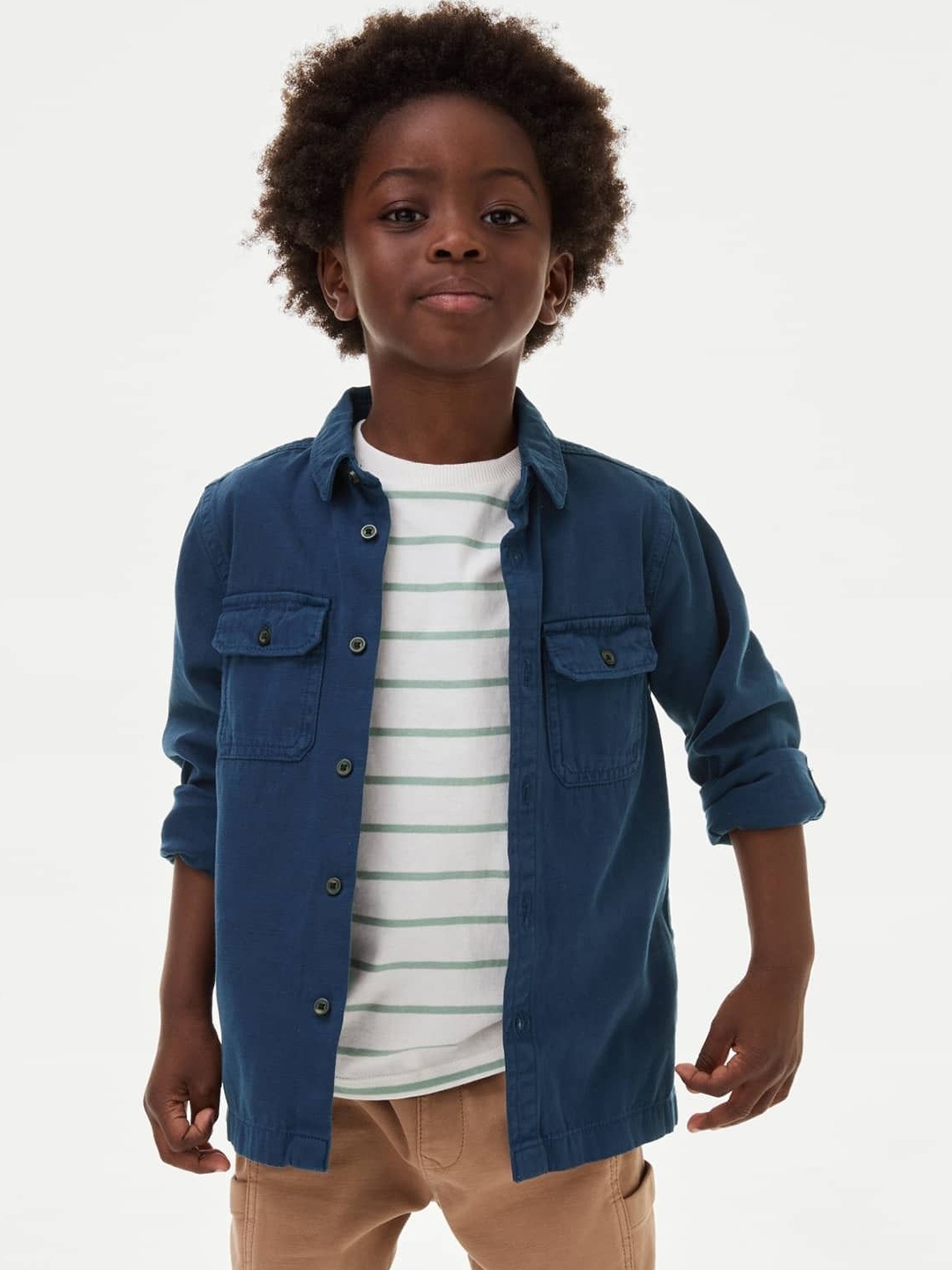 

Marks & Spencer Boys Opaque Casual Shirt, Blue