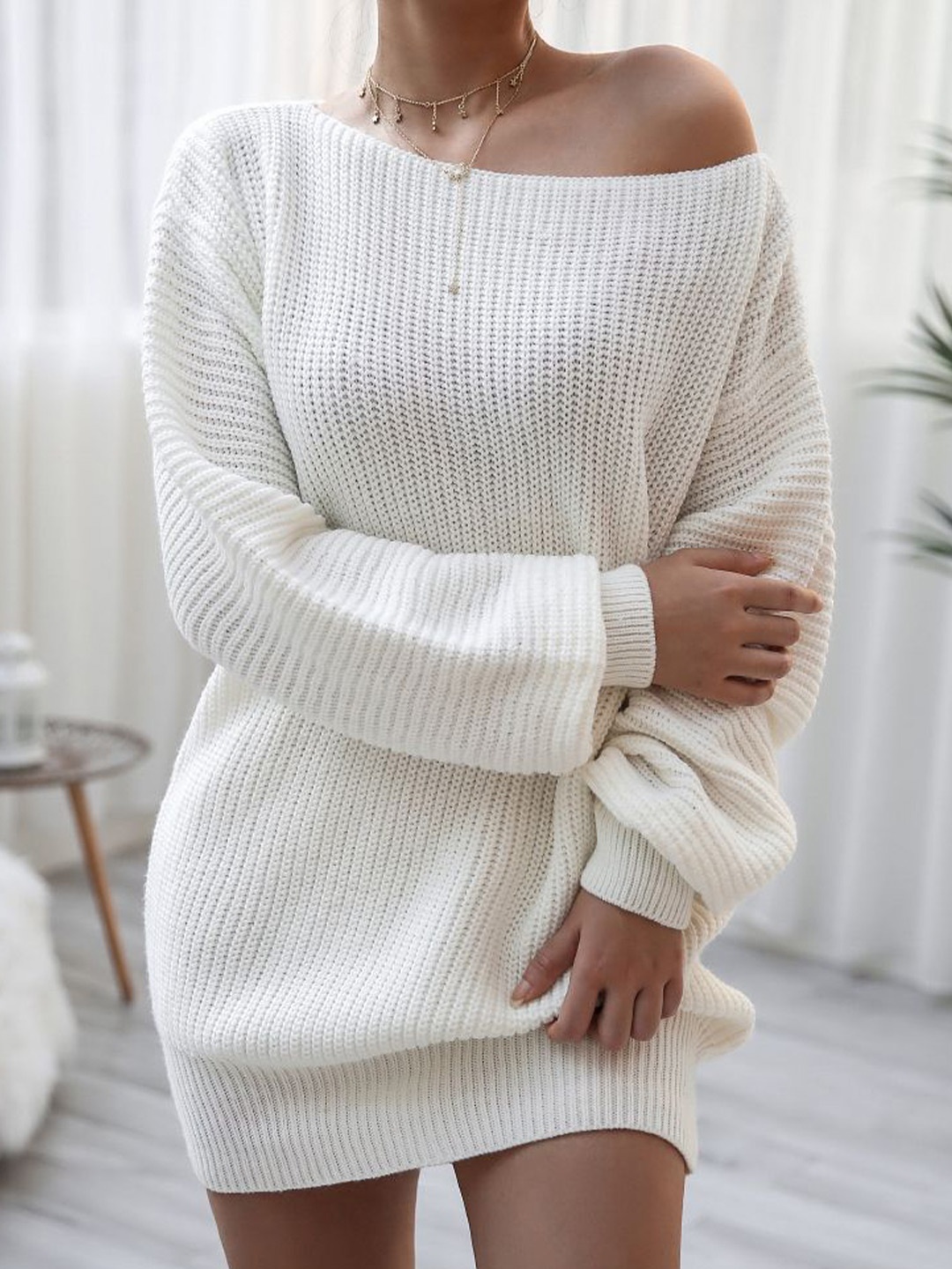 

HERE&NOW Striped Dress, White