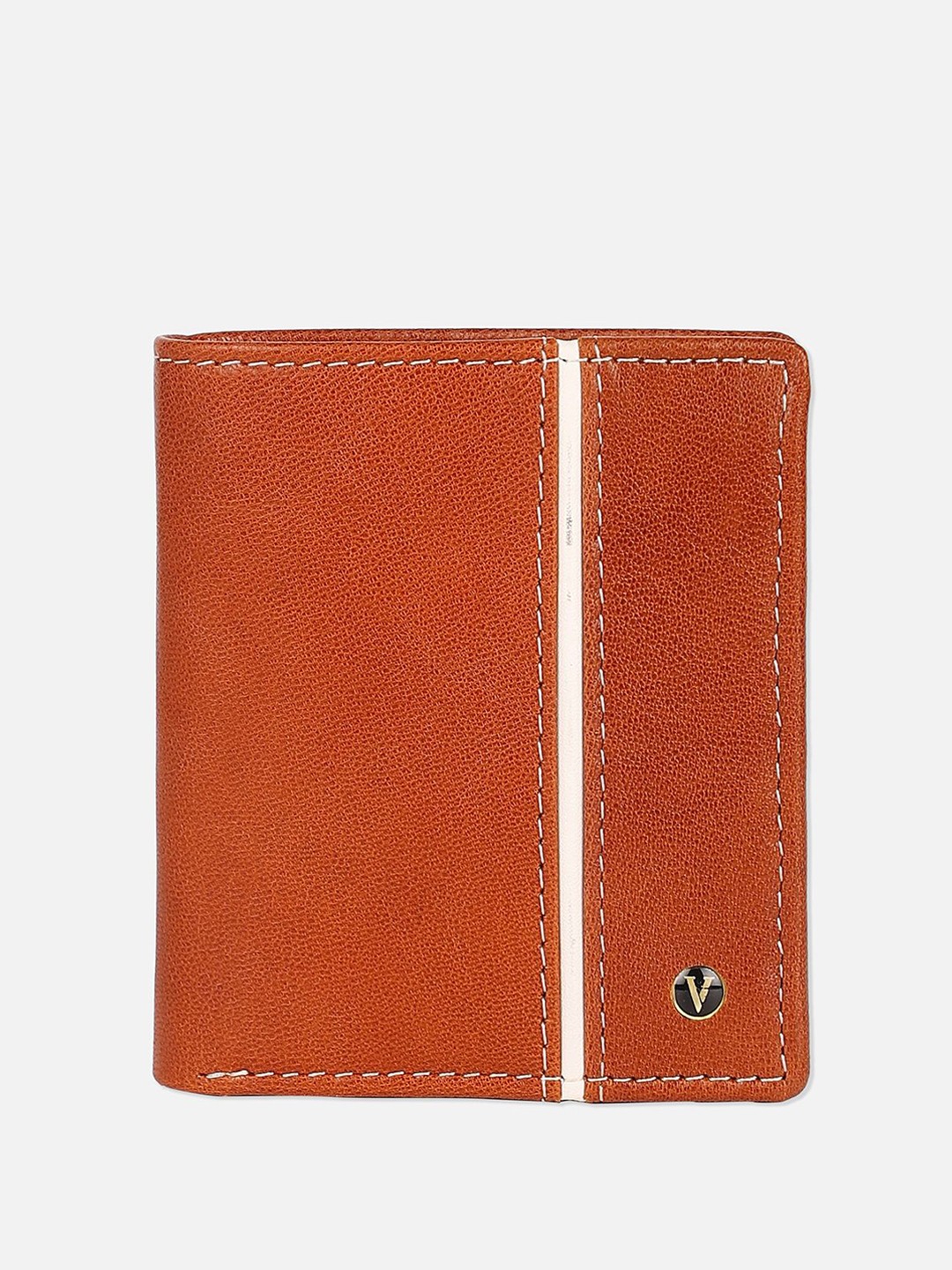 

Van Heusen Men Leather Two Fold Wallet, Brown