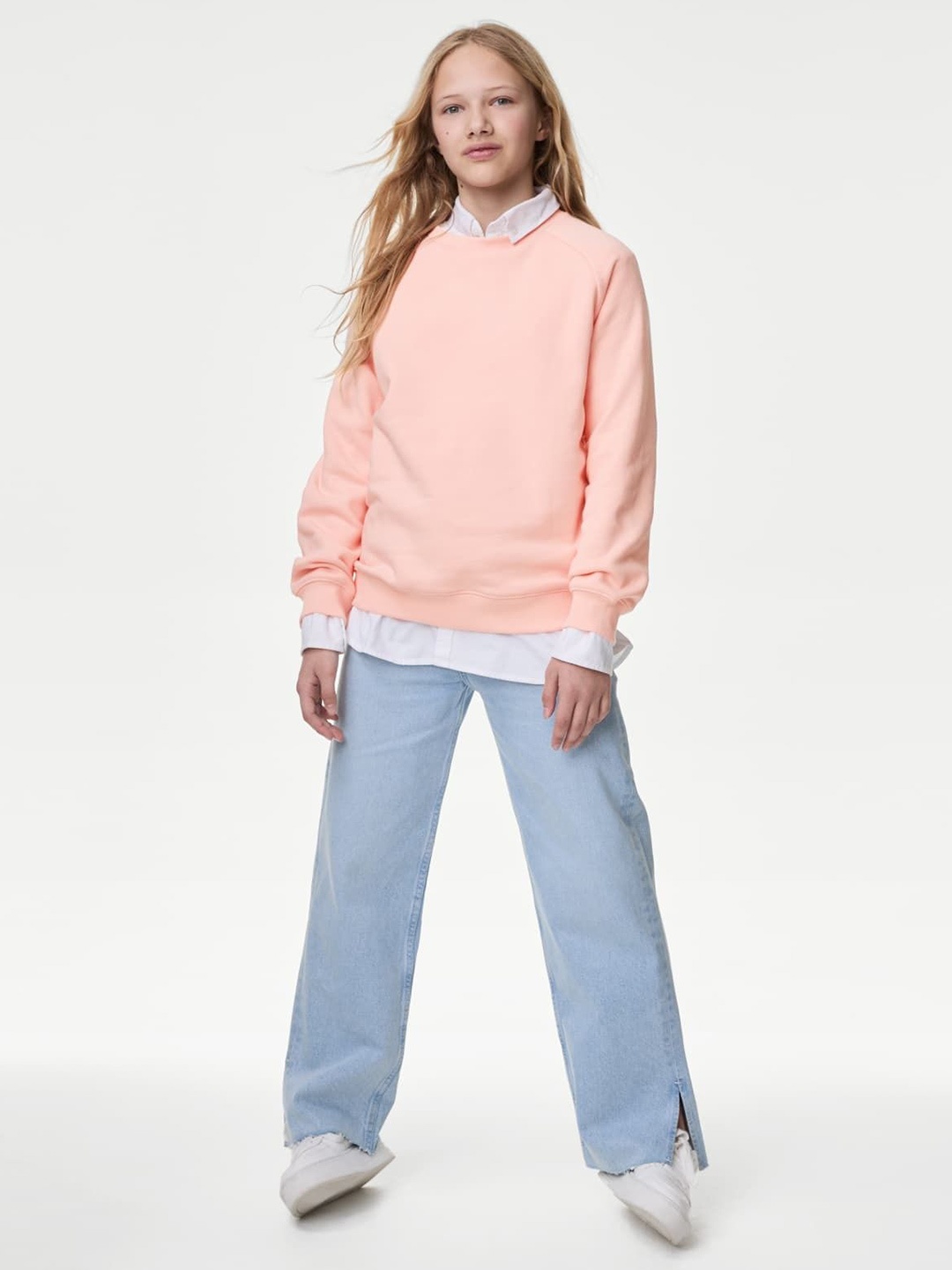 

Marks & Spencer Girls Sweatshirt, Coral