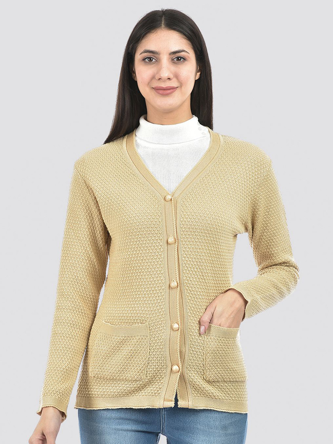 

American Eye Women Cardigan, Beige