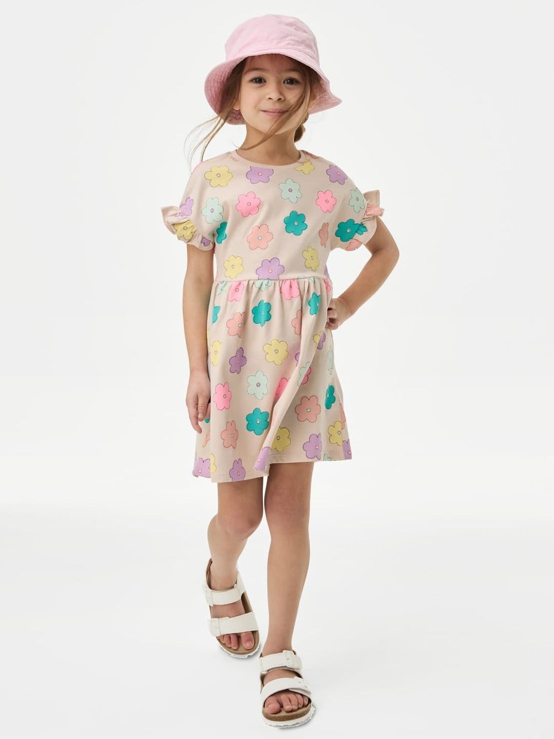 

Marks & Spencer Print A-Line Dress, Multi