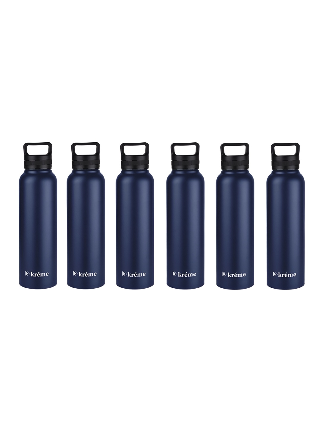 

Kreme Blue & Steel Set of 6 Stainless Steel Printed Double Wall Vacuum Water Bottle