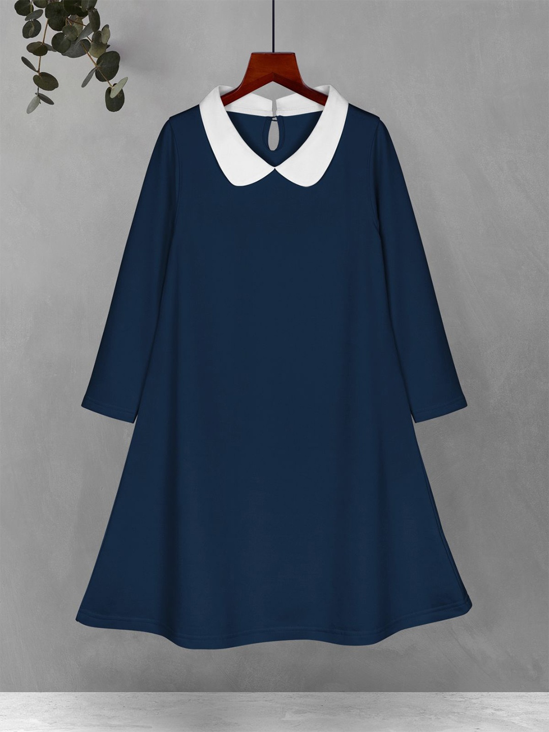 

HELLCAT Peter Pan Collar A-Line Dress, Blue