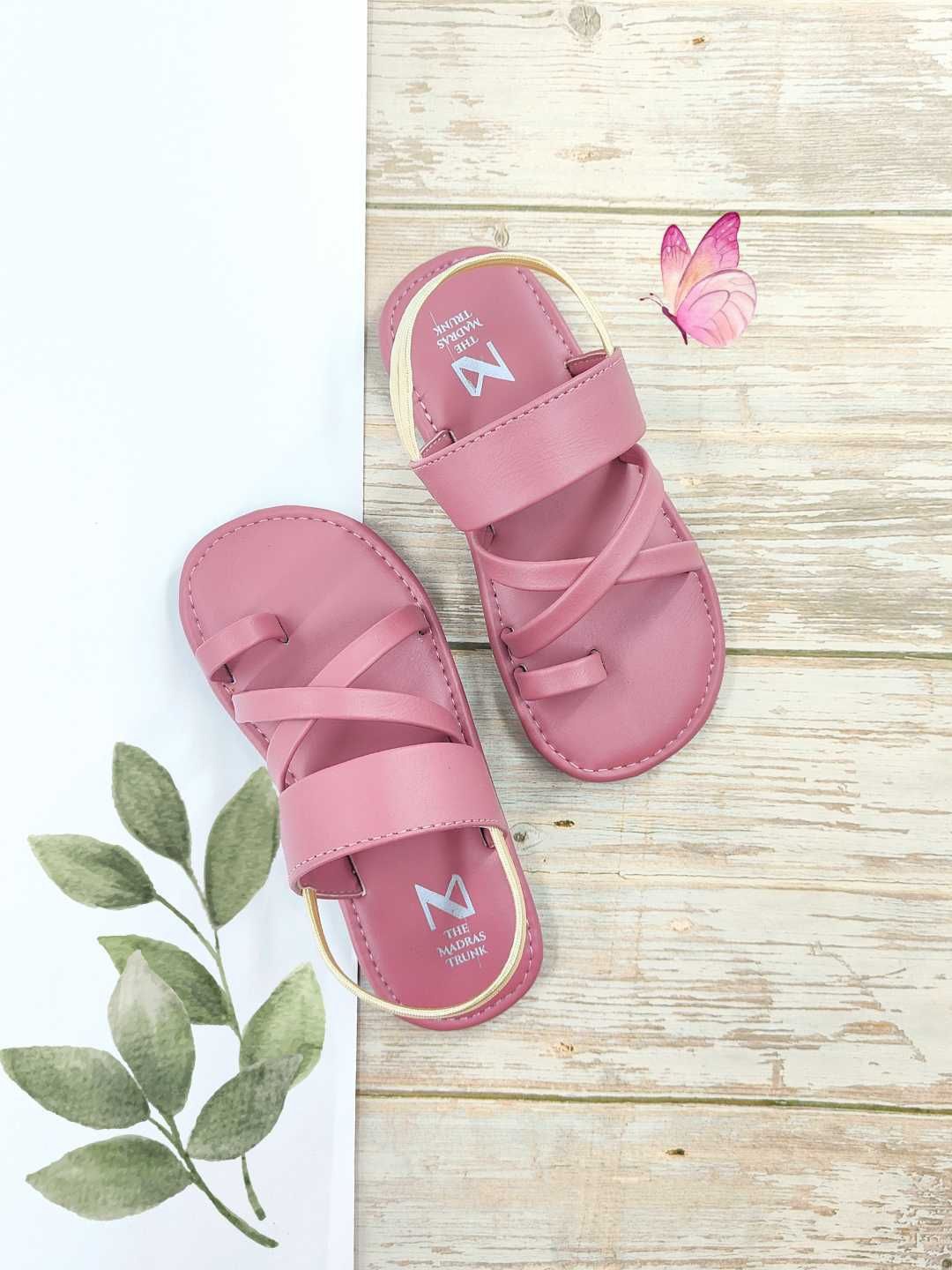 

THE MADRAS TRUNK Unisex Kids Shoe-Style Sandals, Pink