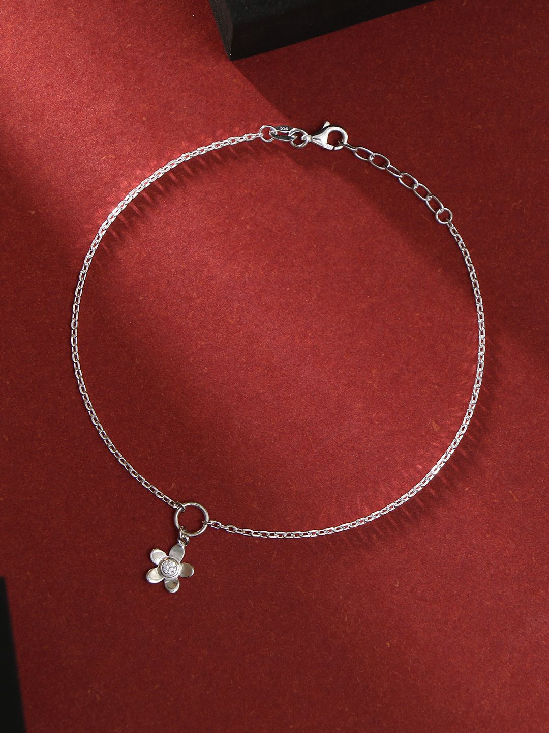 

925 By Adwitiya 92.5 Sterling Silver Plated Anklet