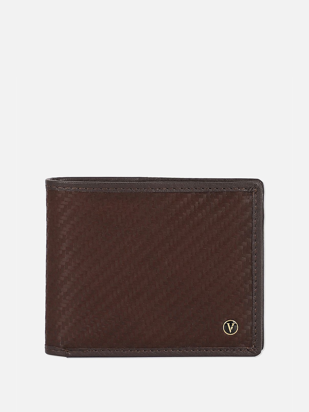 

Van Heusen Men Leather Two Fold Wallet, Brown