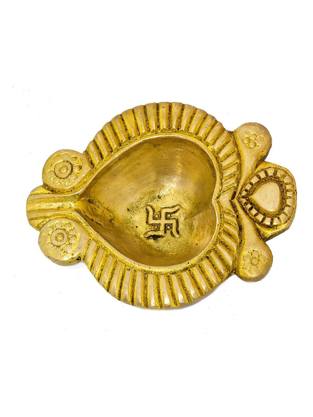 

Exotic India Small Ritual Diya, Yellow