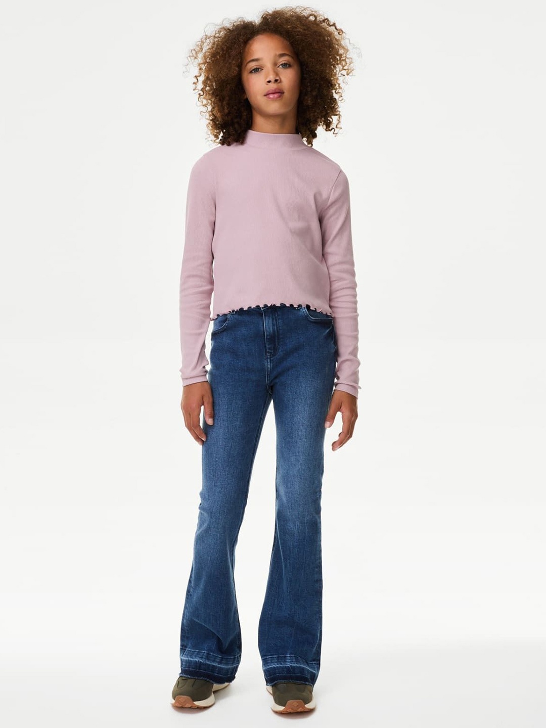 

Marks & Spencer Cotton Net Top, Pink
