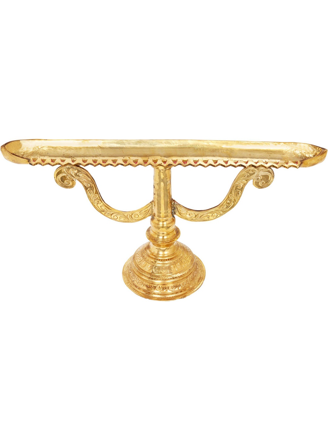 

Exotic India 29" Brass Twenty Seven Wicks Large Lamp, Gold