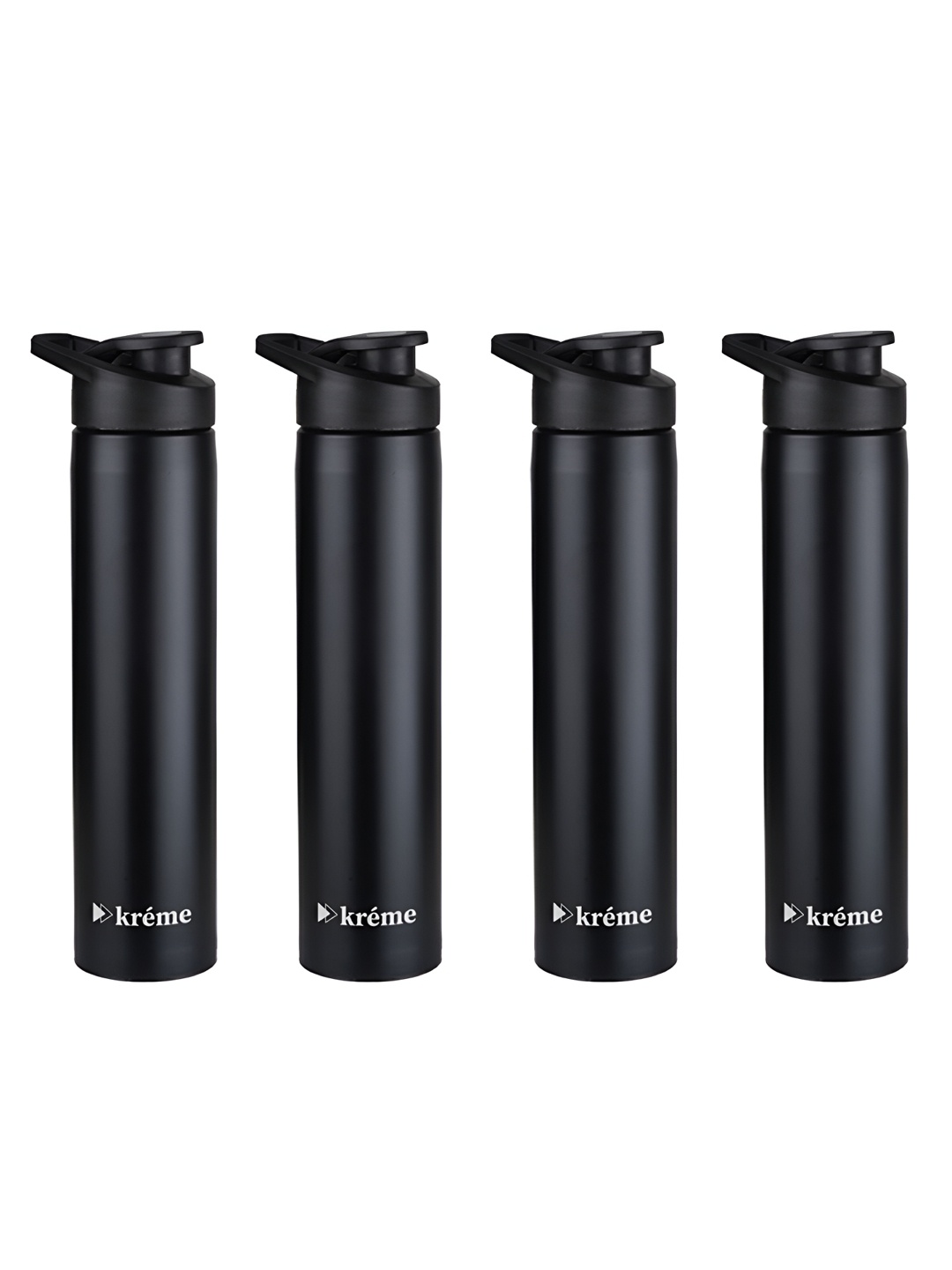 

Kreme Black & White Set of 4 Stainless Steel Printed Double Wall Vacuum Water Bottle