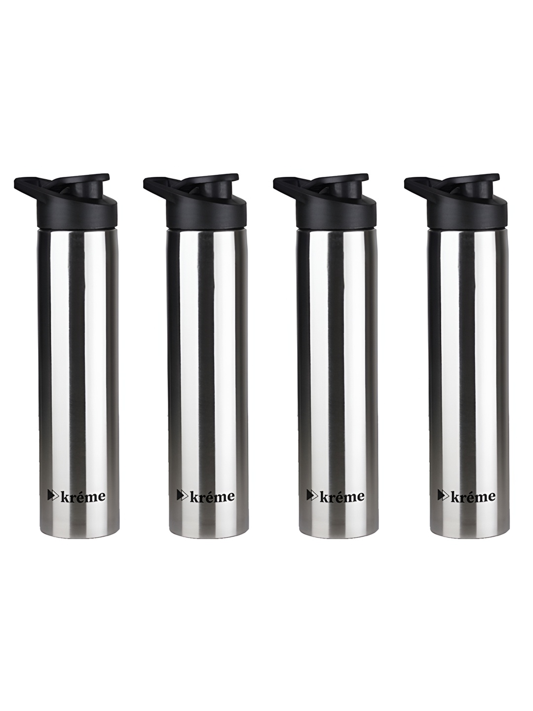 

Kreme FLOW Steel 4 Pieces Stainless Steel Printed Double Wall Vacuum Water Bottle-850ml