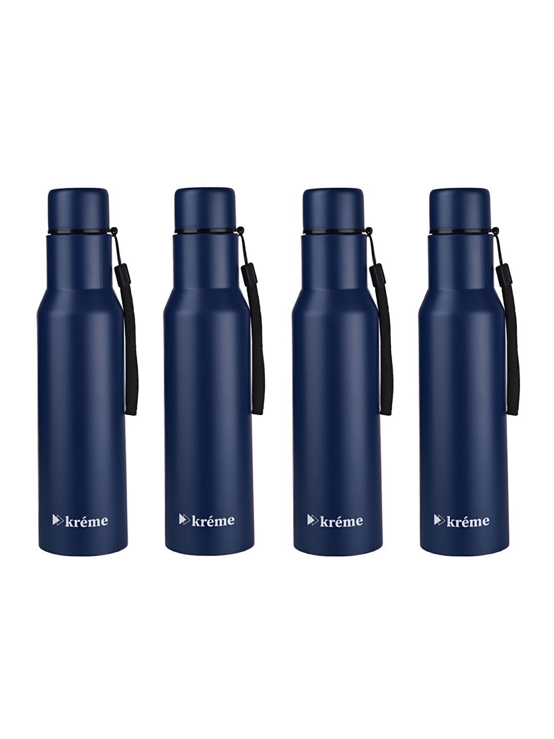 

Kreme SLUSH Blue 4 Pieces Brand Logo Printed Double Wall Vacuum Water Bottle 750ml
