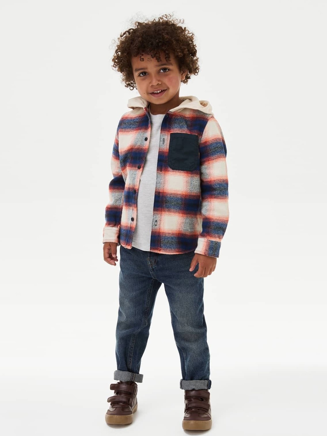 

Marks & Spencer Boys Opaque Checked Casual Shirt, Blue