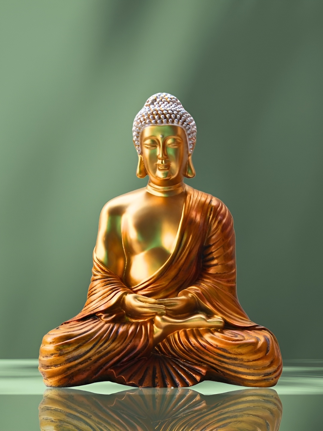 

BECKON VENTURE Gold -Toned Buddha Showpiece