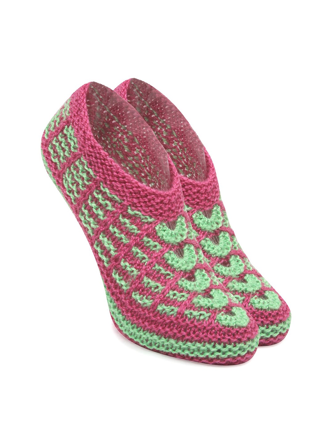 

BAESD Women Printed Shoe-Liner Length Low Cut Socks, Pink
