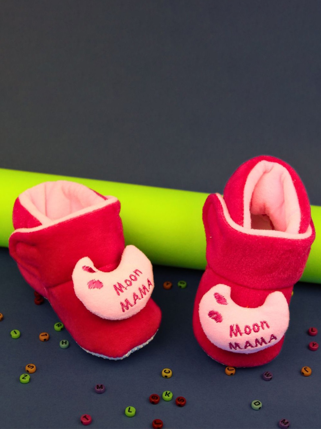 

NESKA MODA Unisex Kids Cotton Booties, Pink