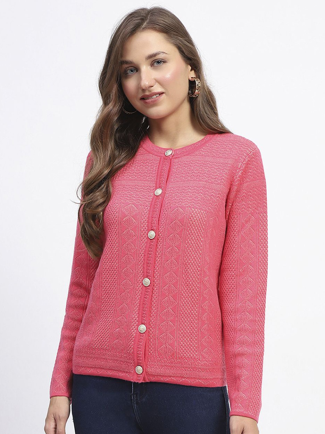 

Madame Women Cardigan, Coral