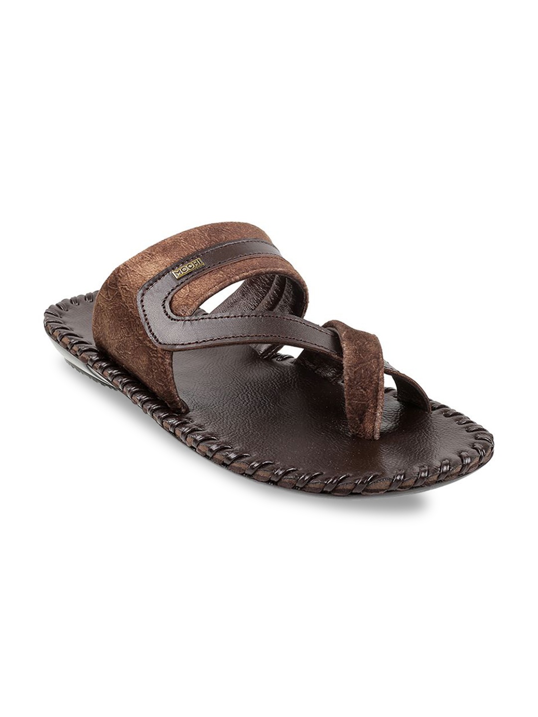 

Mochi Men Leather Comfort Sandals, Brown