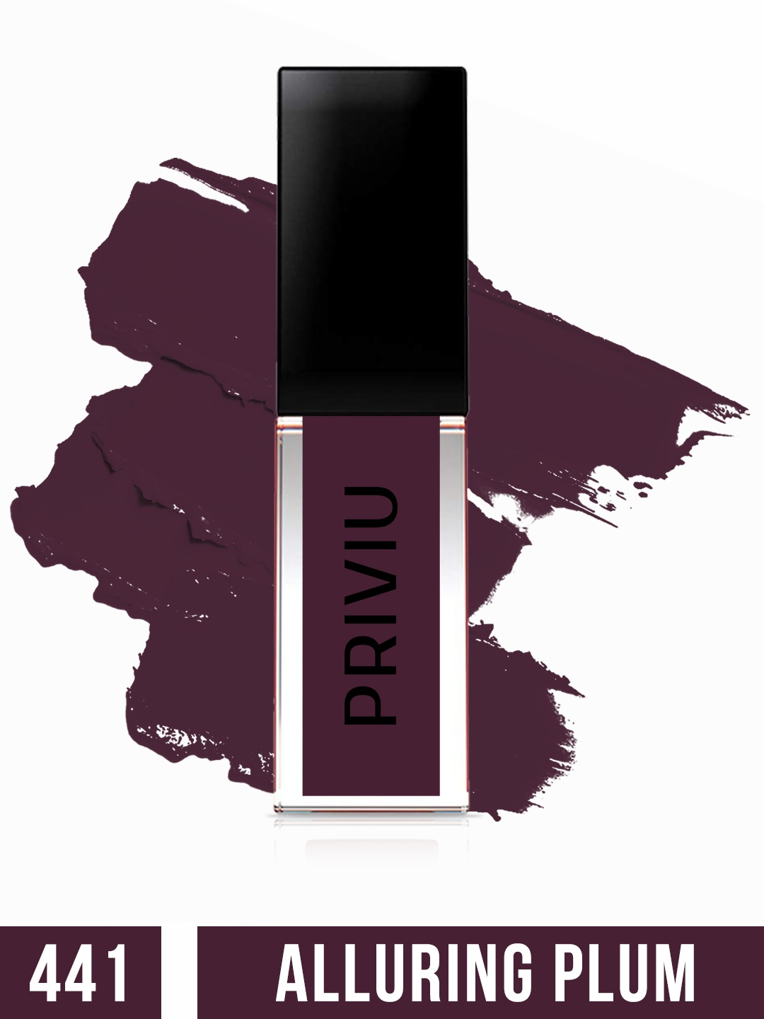 

PRIVIU All Day Matte Liquid Lipstick 4.5 ml - Alluring Plum 441, Mauve