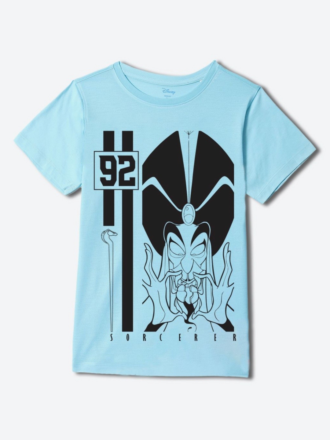 

YK Disney Boys Graphic Printed Round Neck Cotton T-shirt, Blue