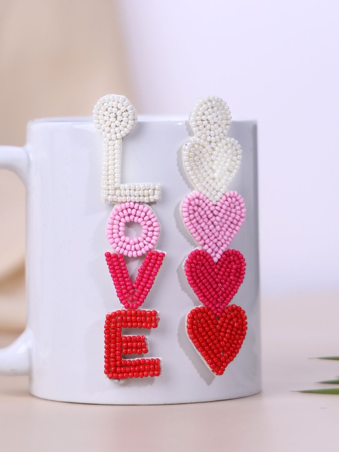

PANASH Heart Shaped Drop Earrings, Multi