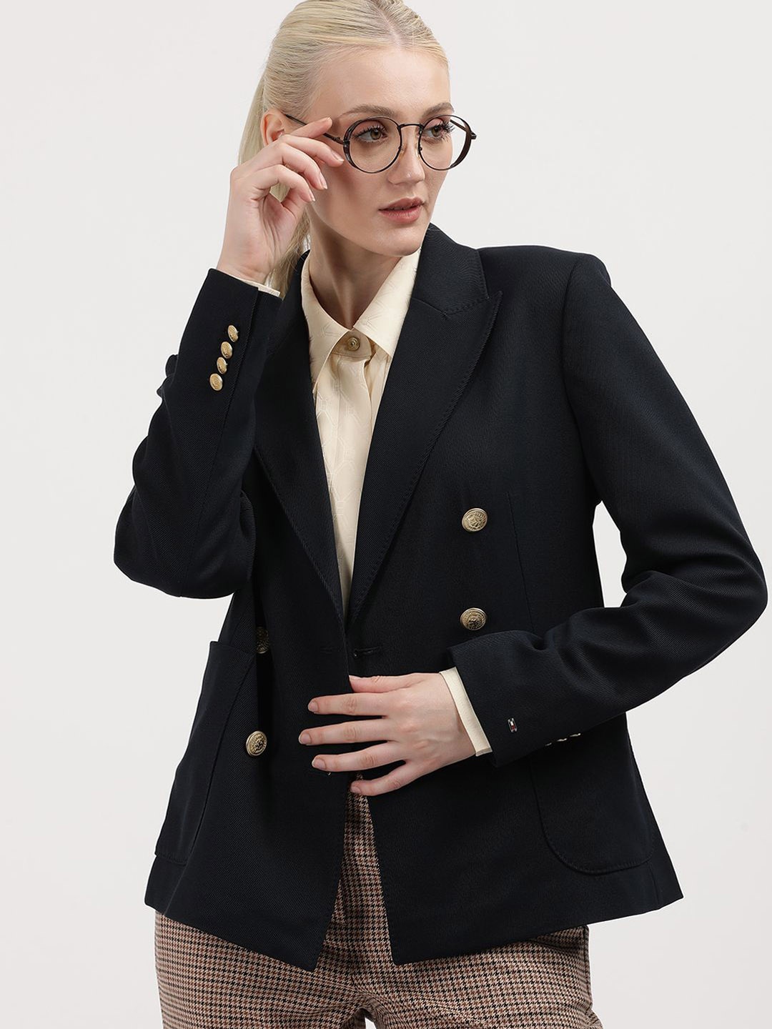 

Tommy Hilfiger Slim-Fit Single Breasted Blazer, Navy blue