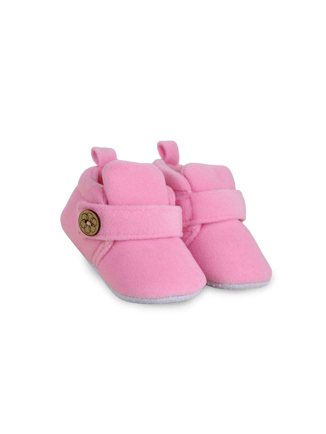 

NESKA MODA Unisex Kids Velvet Booties, Pink