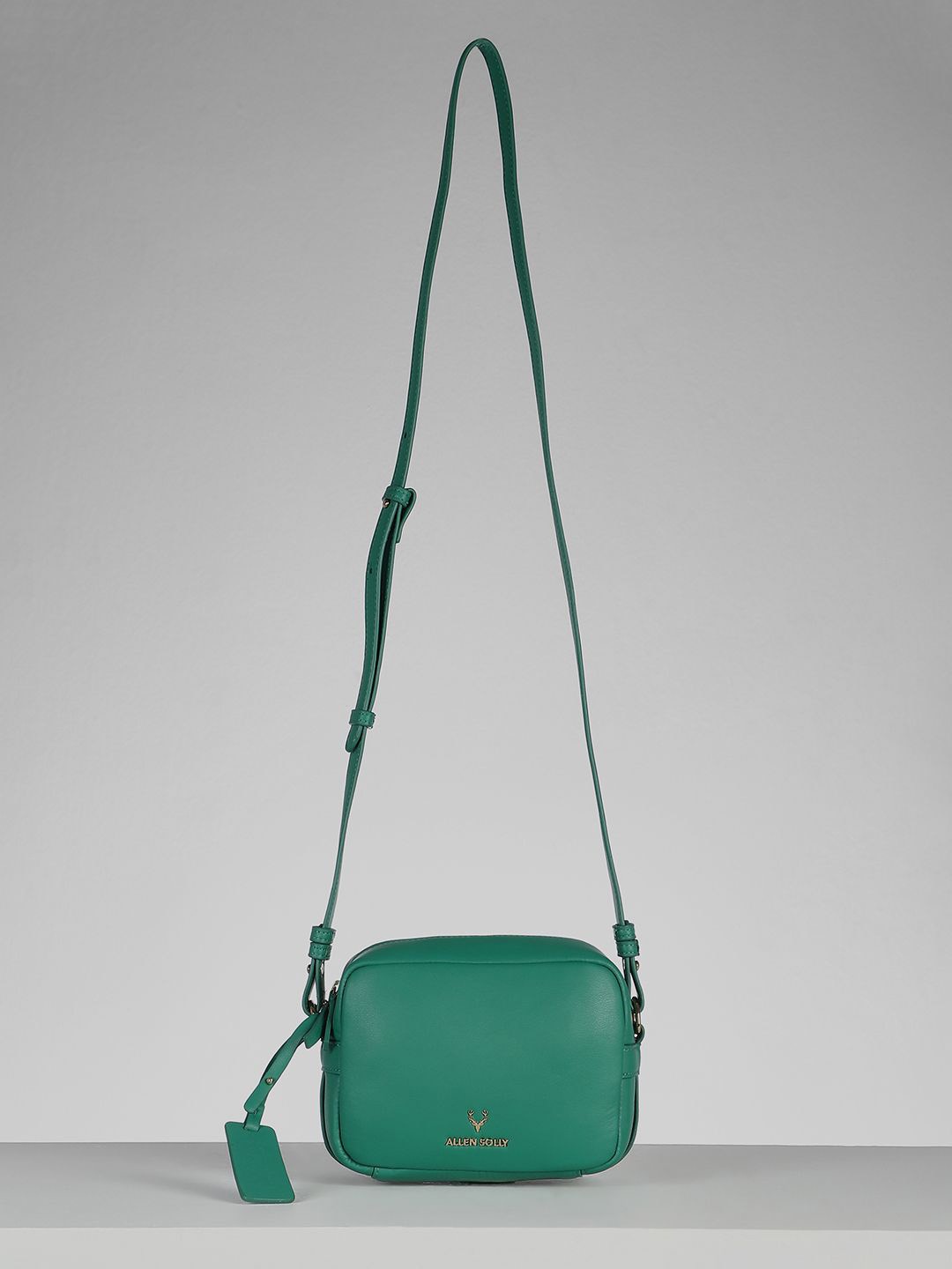 

Allen Solly Woman PU Structured Sling Bag, Green