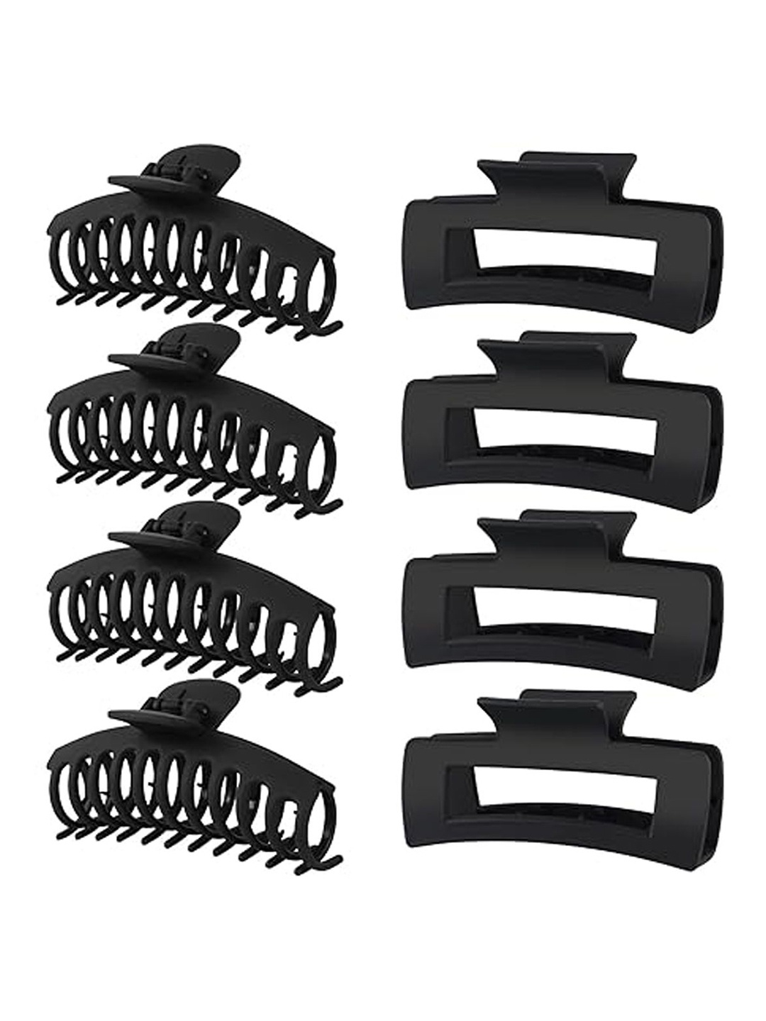 

Xivir Set Of 8 Women Claw Clip, Black