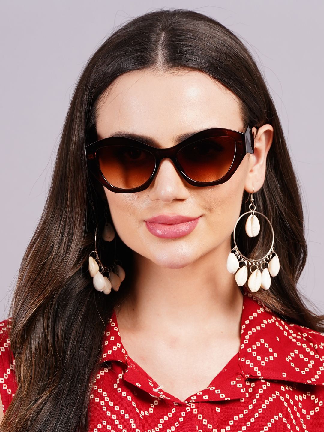 

DressBerry Women Other Sunglasses with UV Protected Lens, Brown
