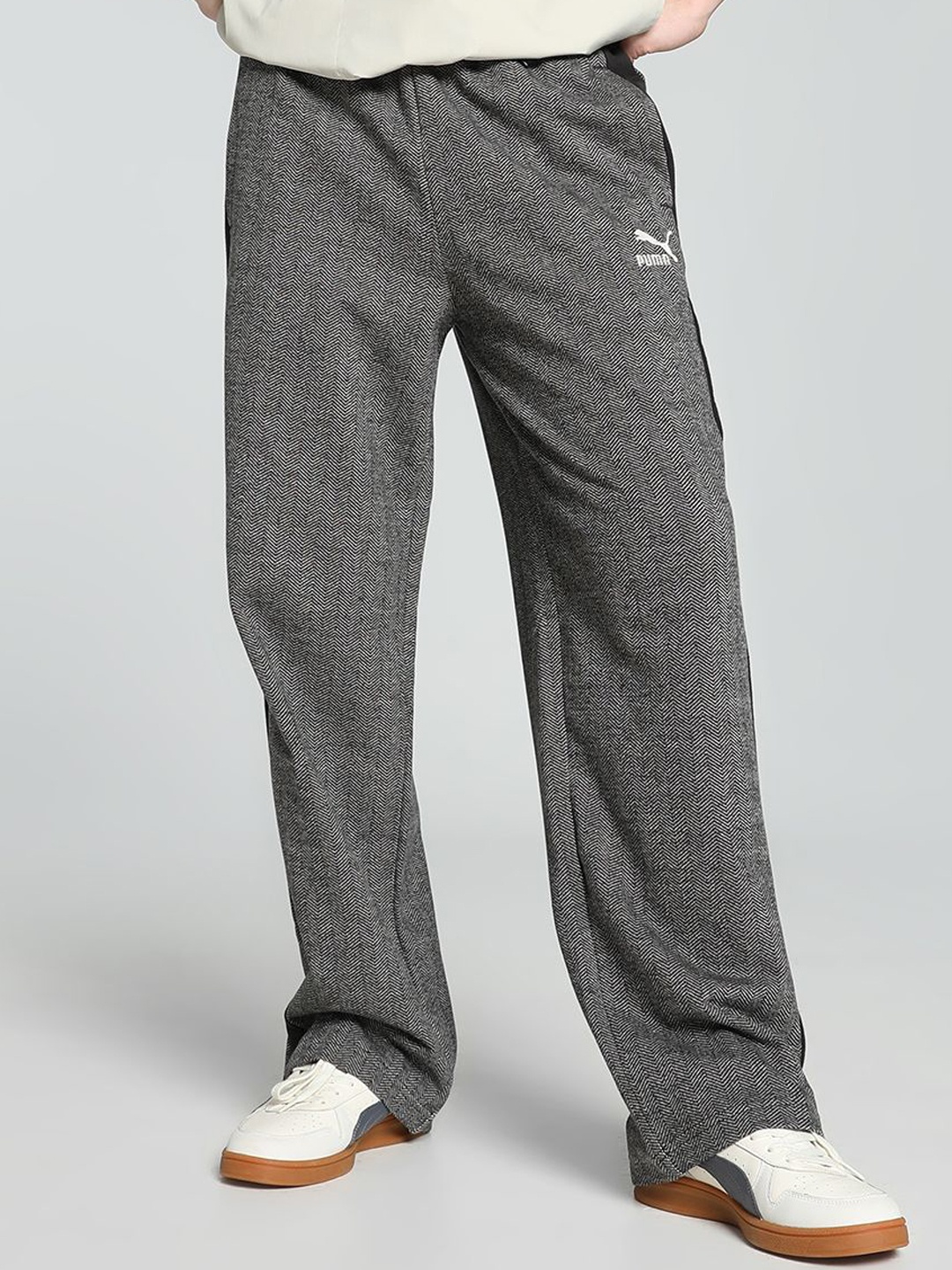 

Puma T7 Men's Relaxed Fit Track Pants, Black