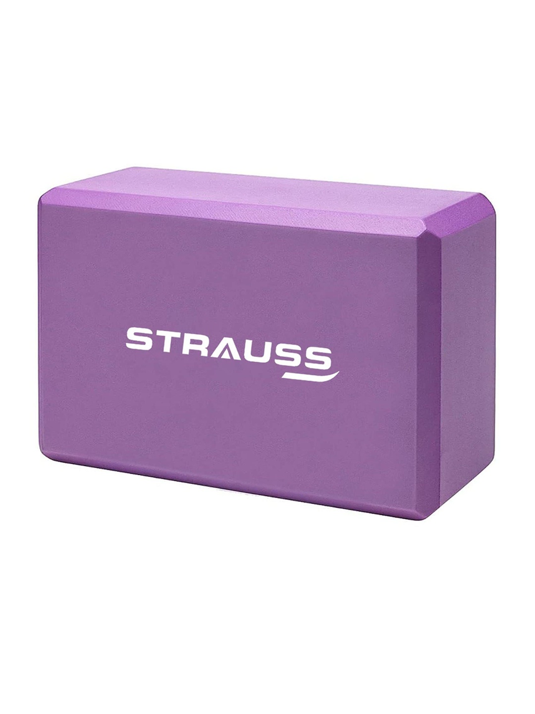 

STRAUSS High Density Foam Yoga Block, Purple