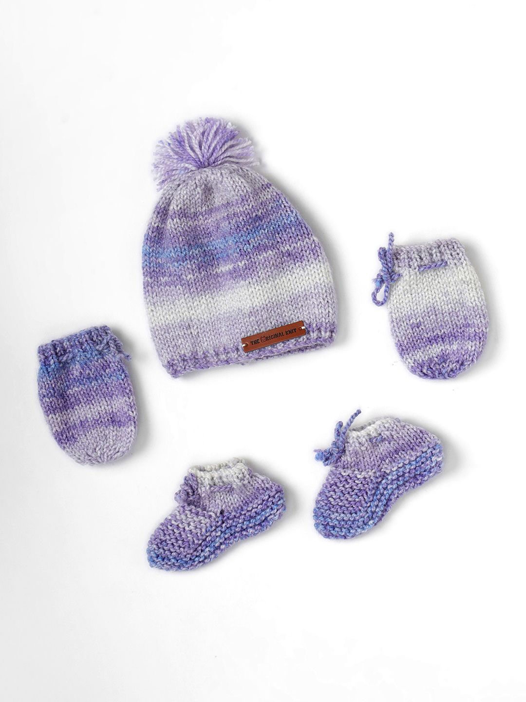 

The Original Knit Unisex Kids Printed Beanie, Mauve