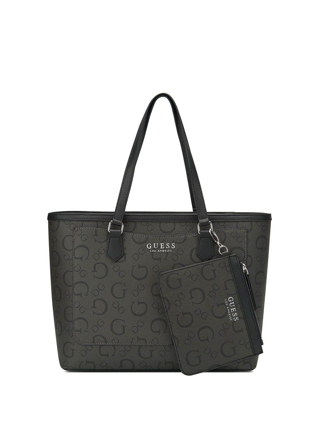 

GUESS Printed Structured Tote Bag, Grey