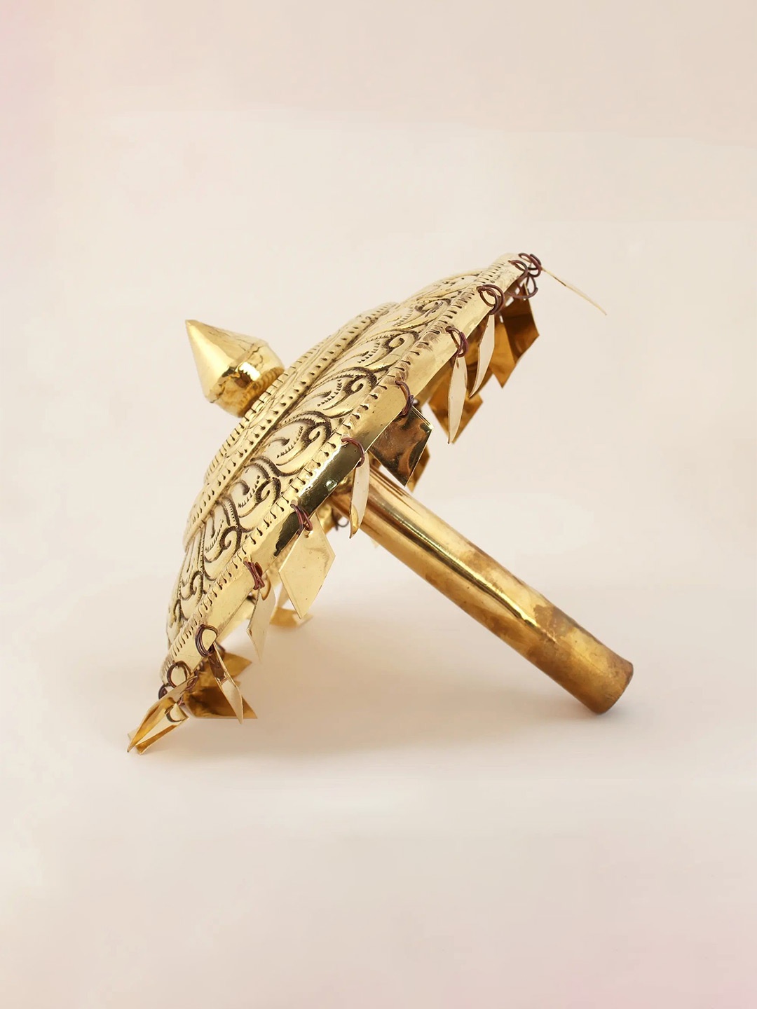 

Exotic India Brass Umbrella for God, Gold